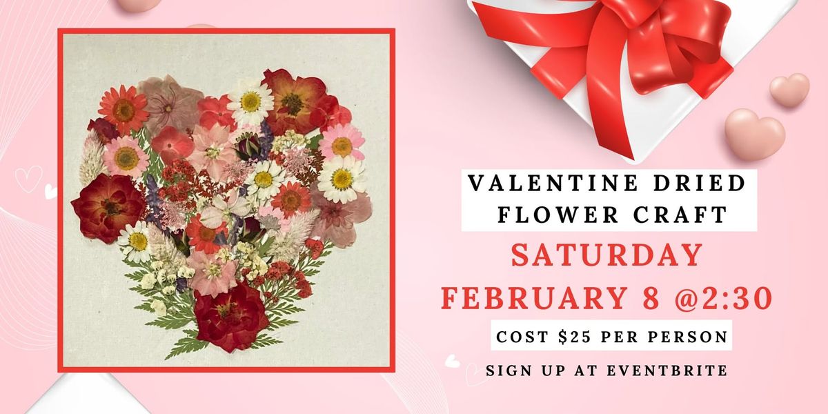 Create a beautiful Dried Flower Heart Canvas