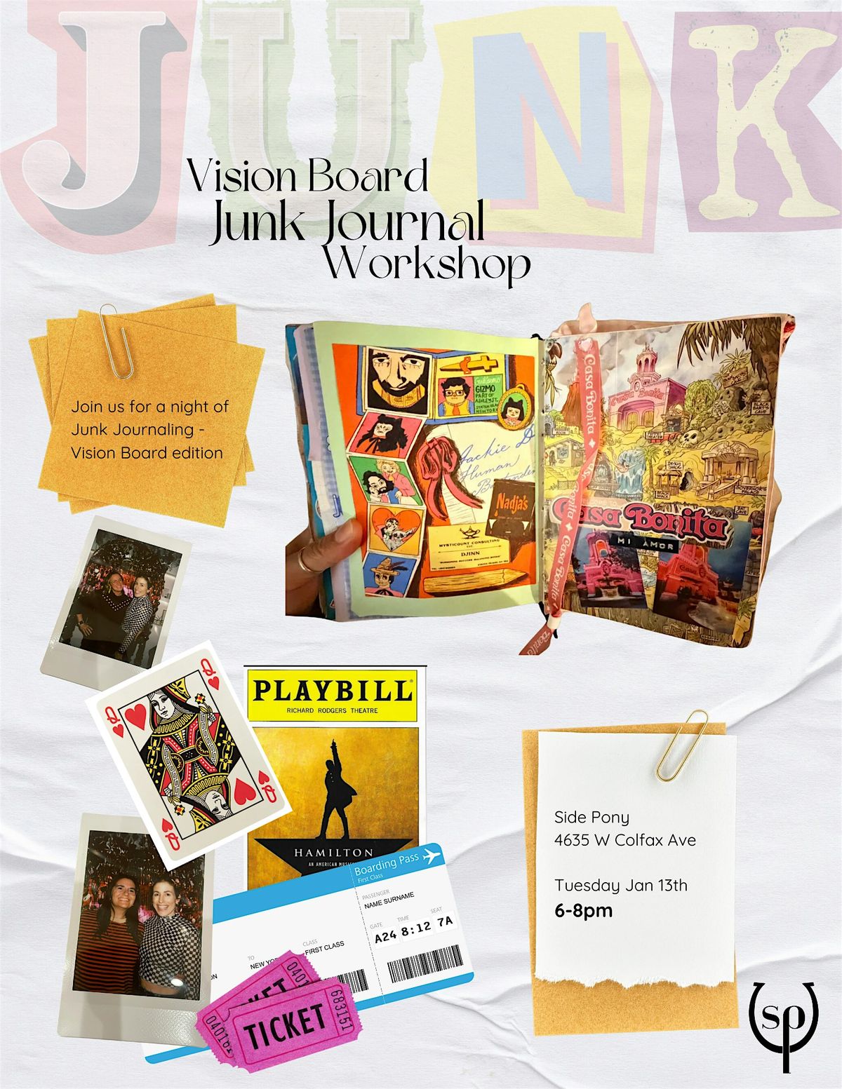 Vision Board Junk Journal Workshop