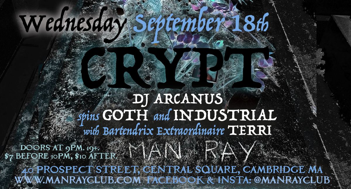 CRYPT Wednesday September 18th