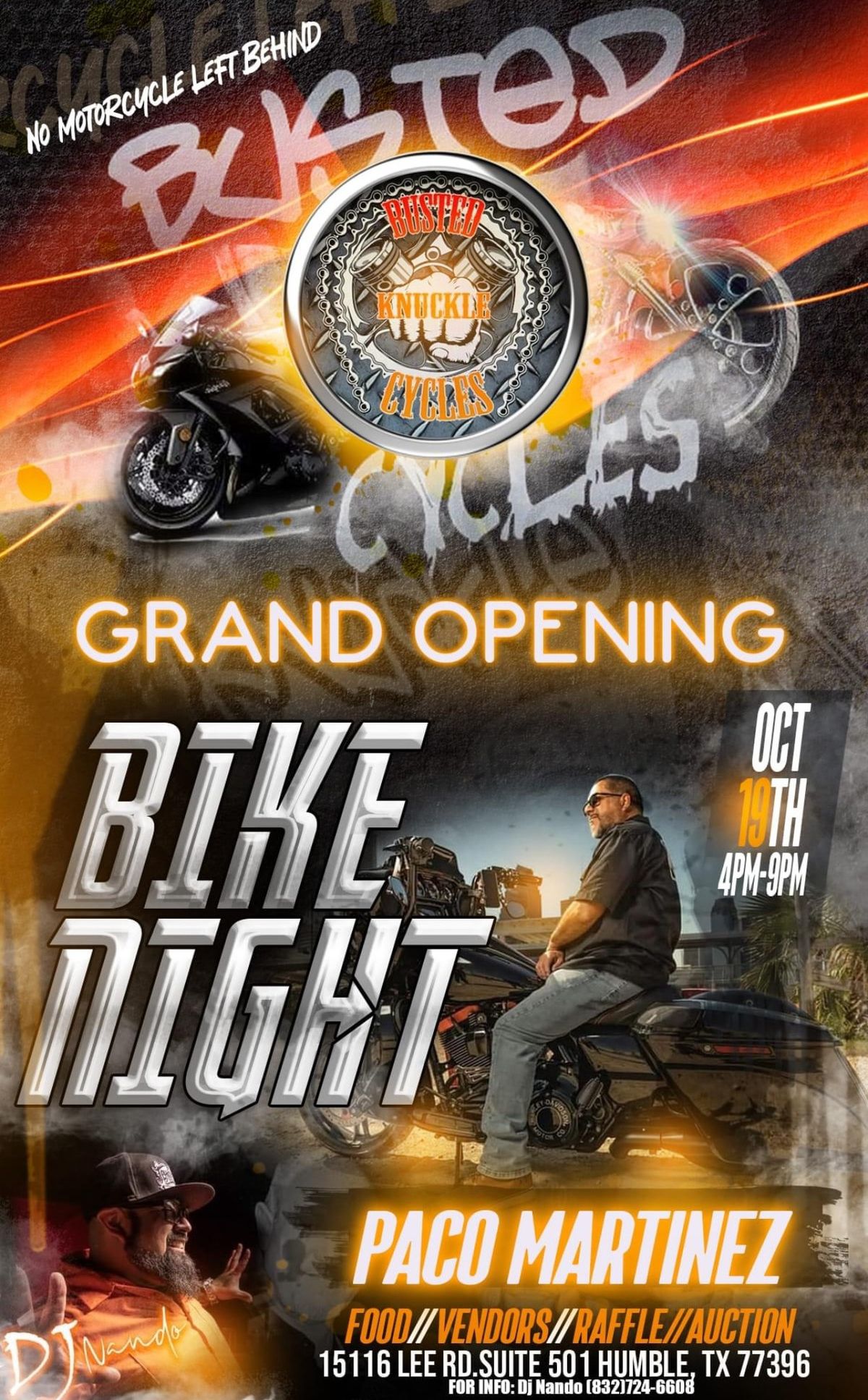 GRAND OPENING & BIKE NIGHT