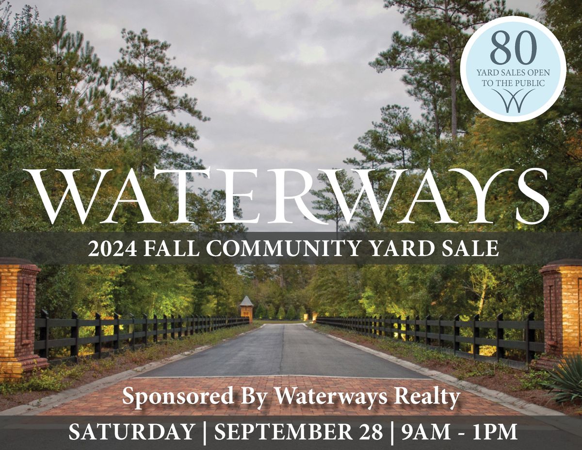 Waterways 2024 Fall Community Yard Sale