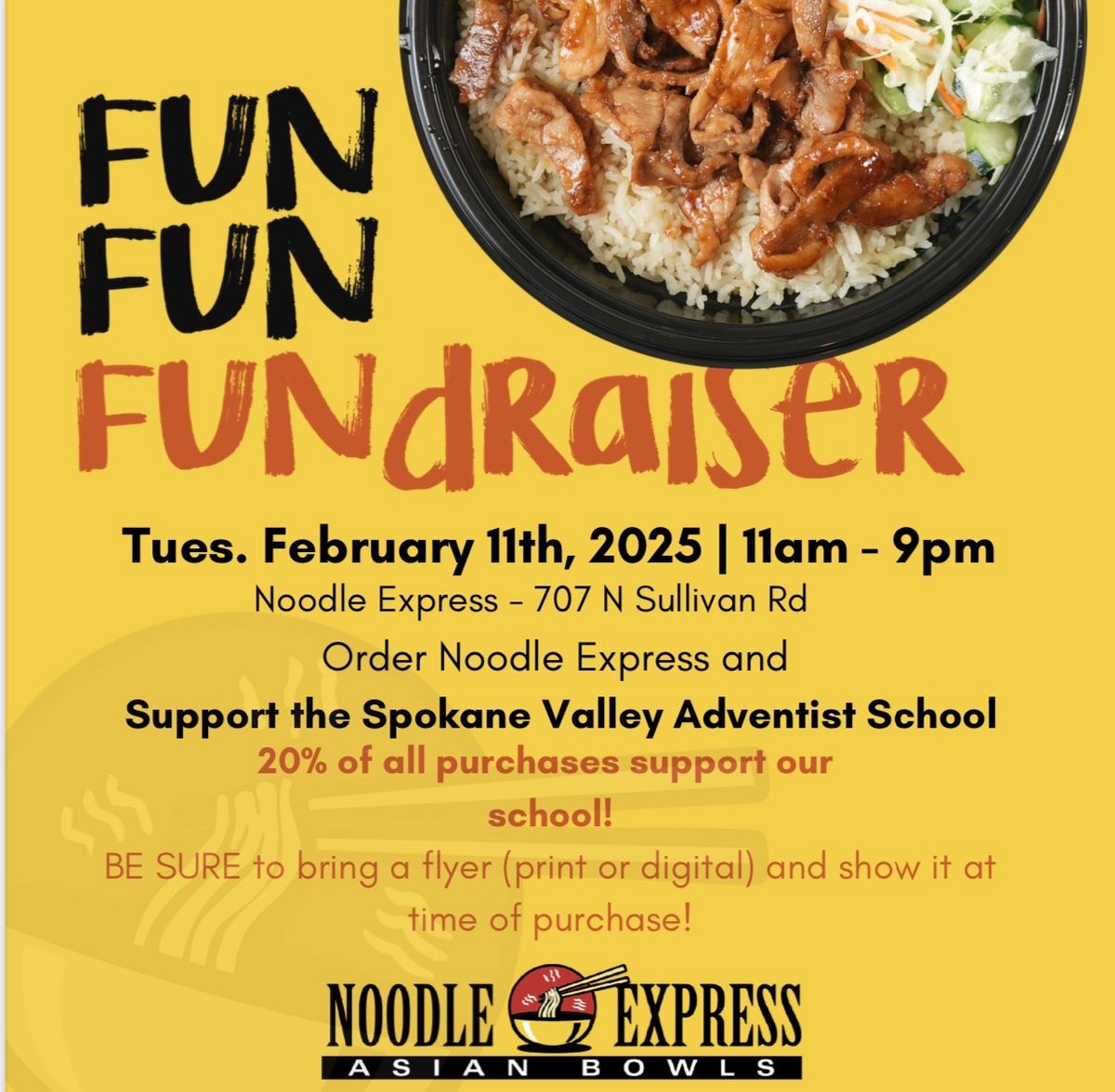 Spokane Valley Adventist School Fundraiser