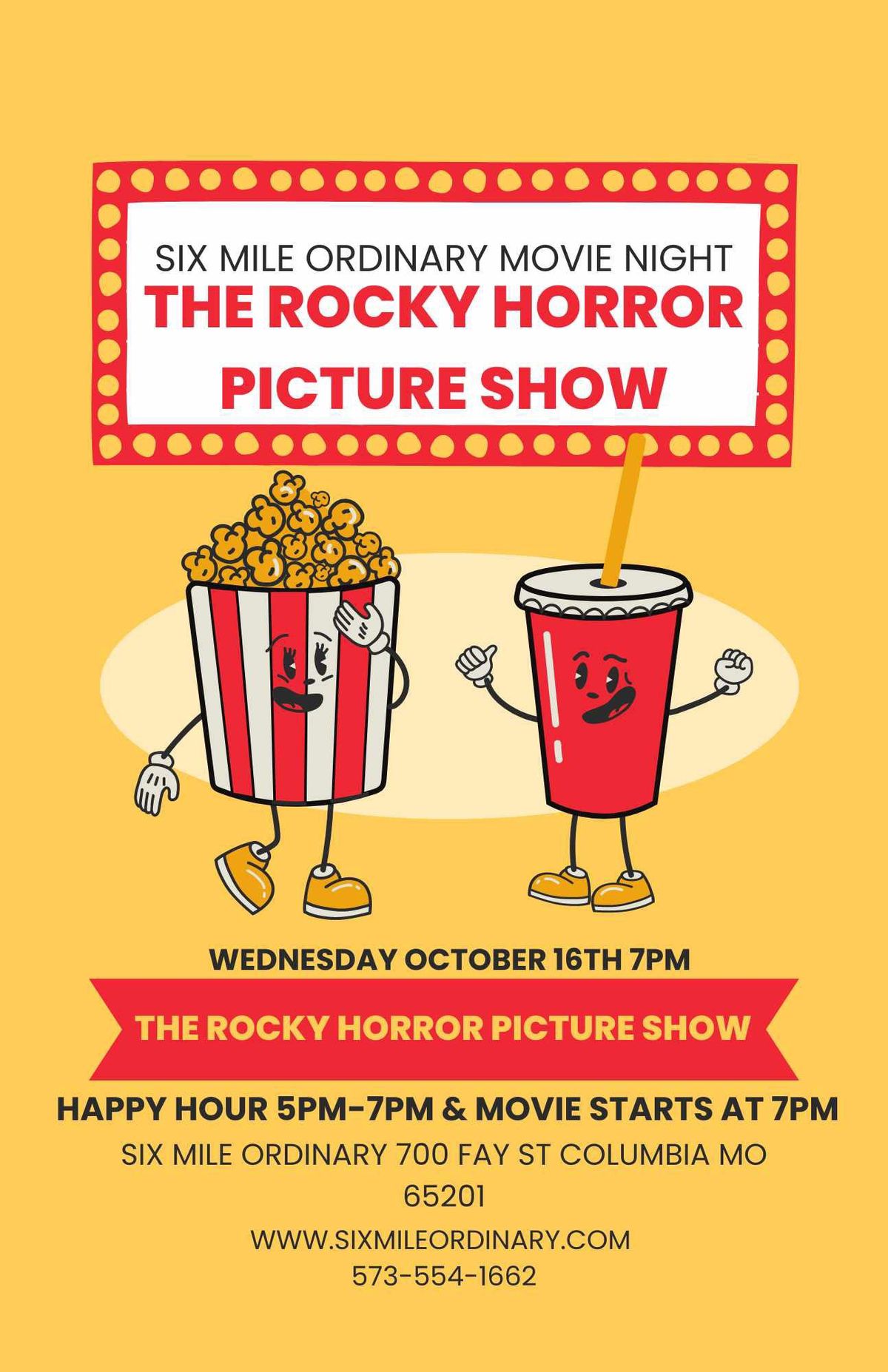 \u201cThe Rocky Horror Picture Show\u201d at Six Mile Ordinary Tasting Room 