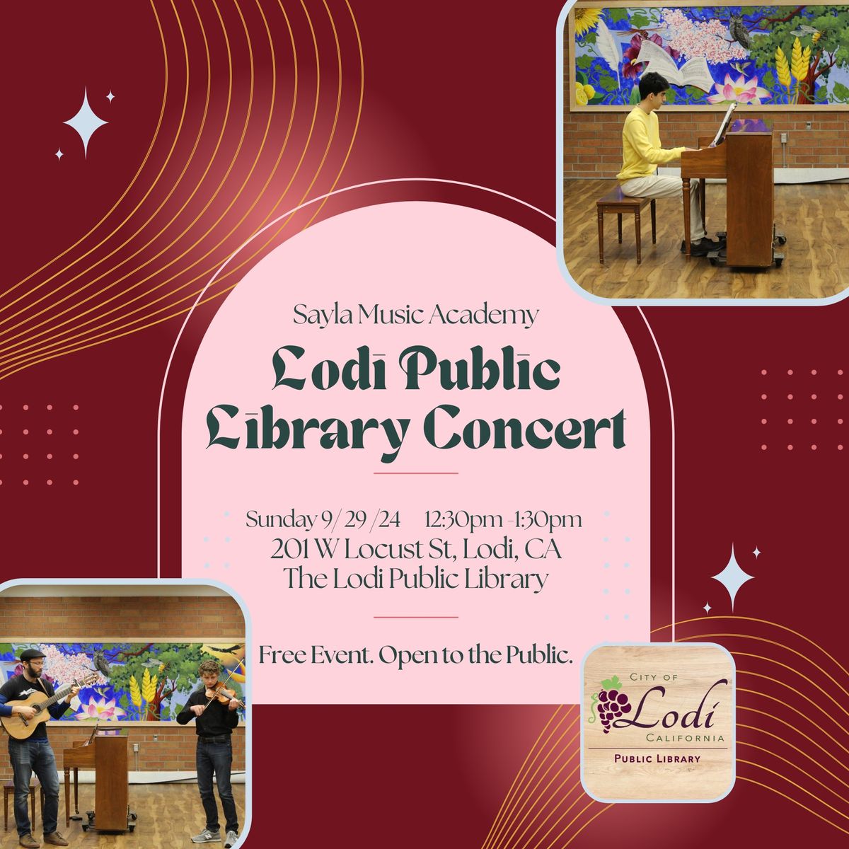 Lodi Public Library Concert with Sayla Music Academy