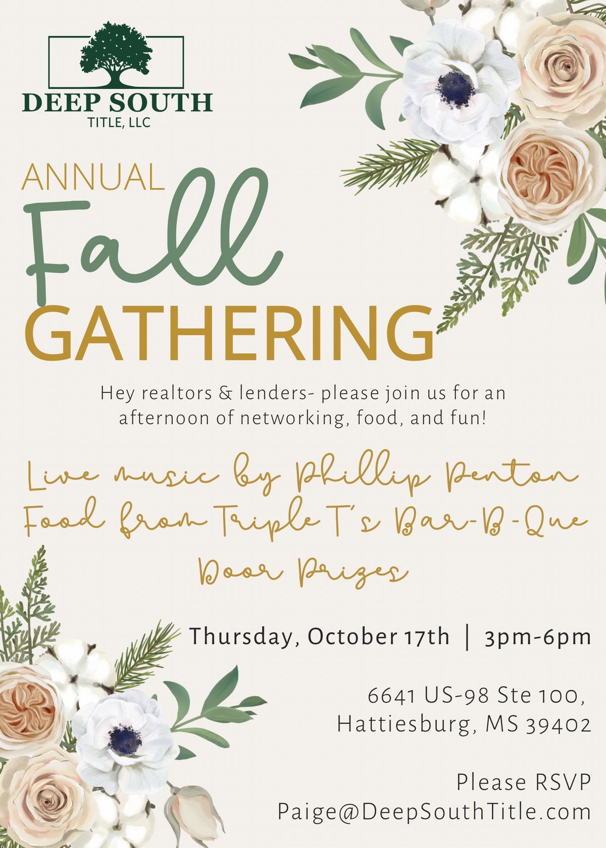 Annual Fall Gathering by Deep South Title ?