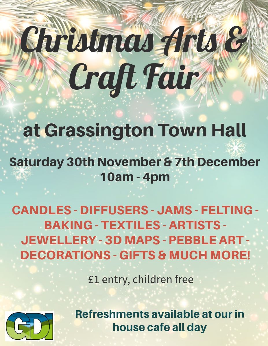 Grassington Christmas Arts & Craft Fair, 30th November, 10am-4pm