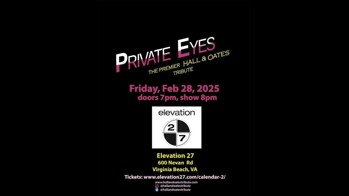 Private Eyes - Premier Hall and Oates Tribute