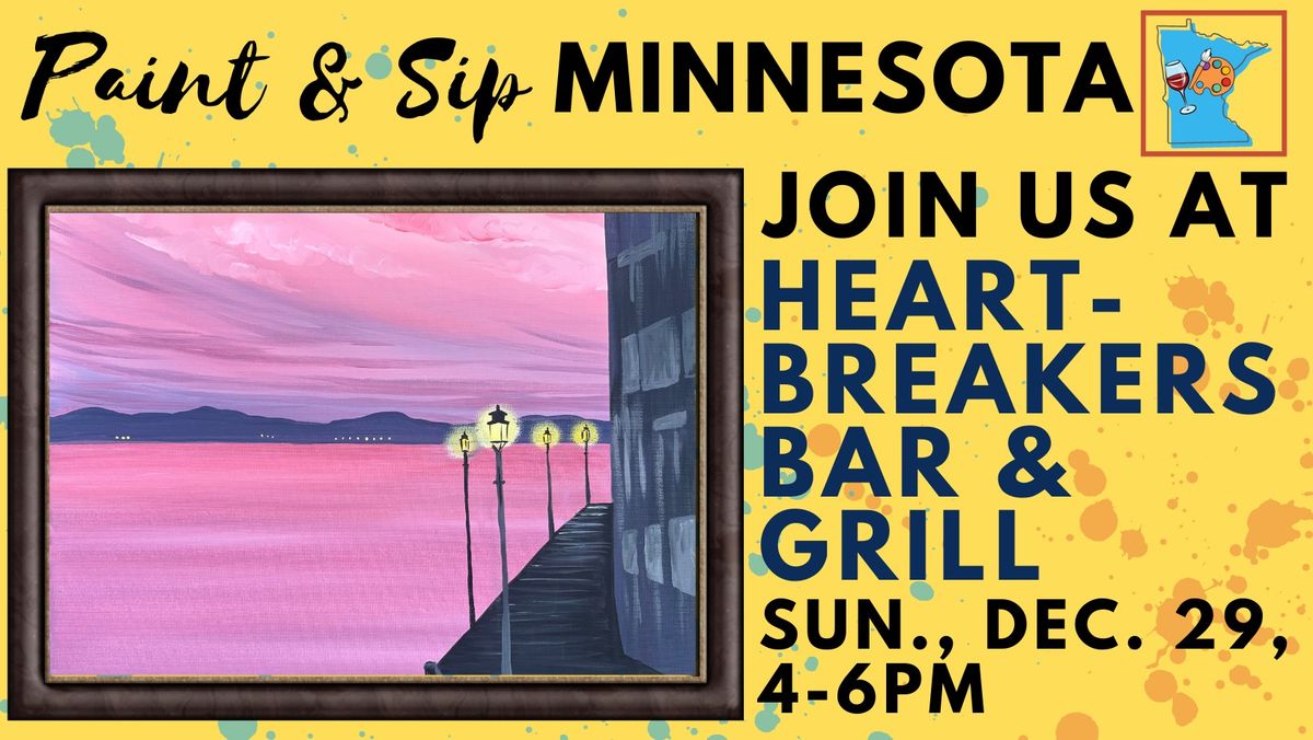 December 29 Paint & Sip at Heartbreakers Bar & Grill