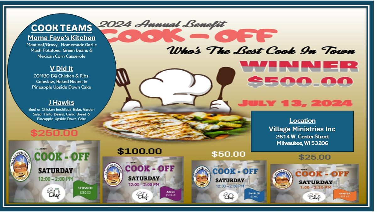 3rd Annual Benefit Cook-Off 