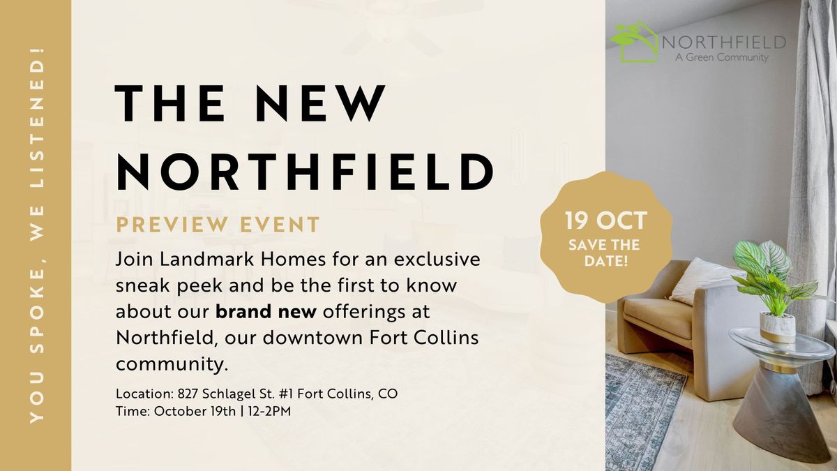 The New Northfield: Preview Event