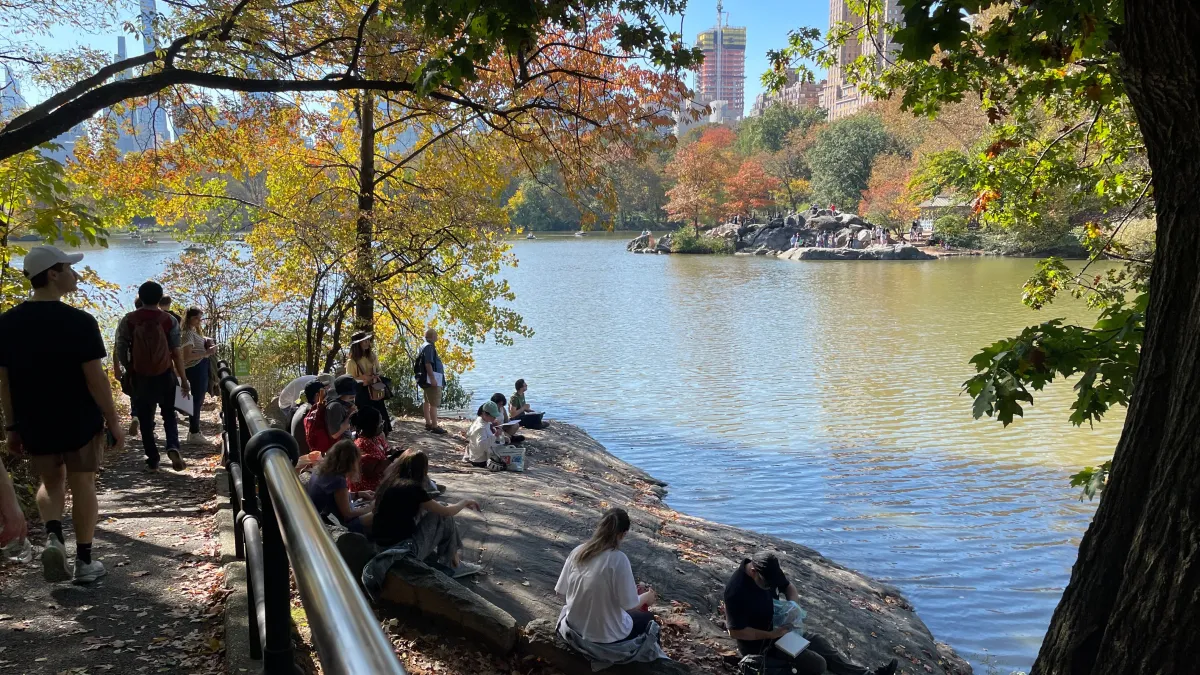 Sketch Central Park's Fall Leaves!