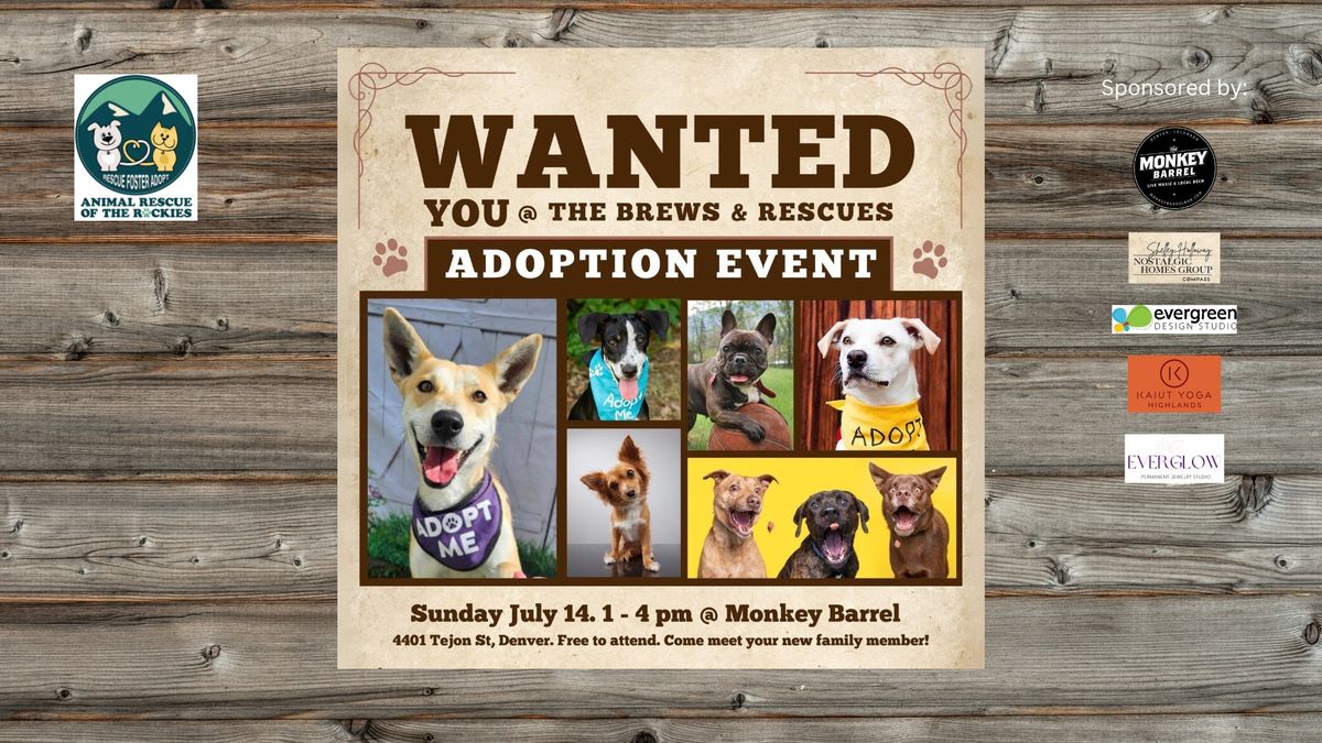 Brews & Rescues Adoption Event