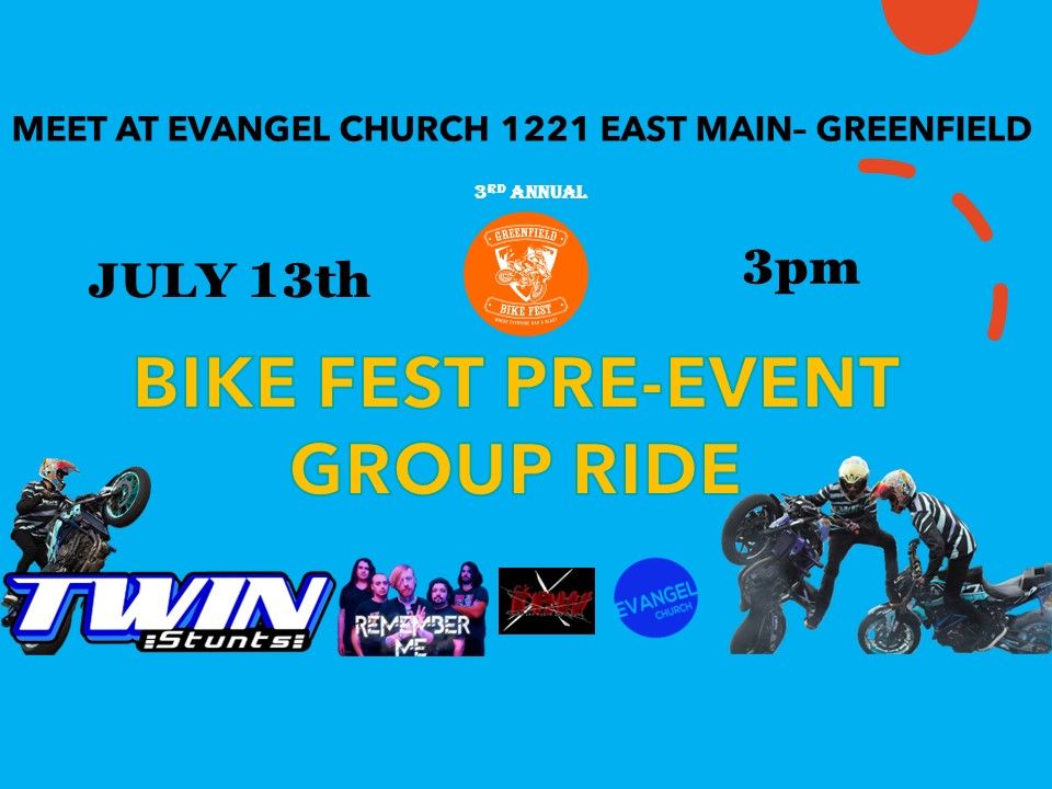 Bike Fest Pre-Event Group ride around Greenfield