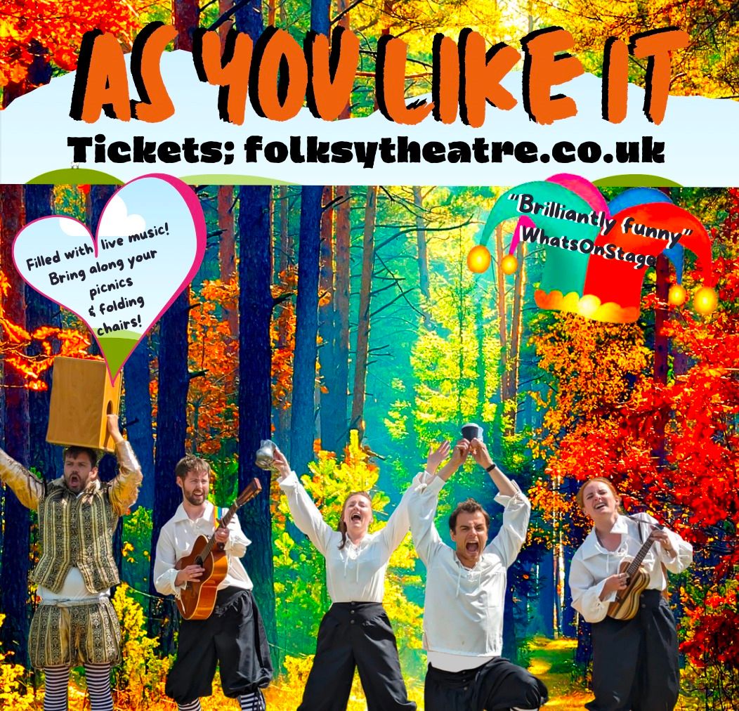 Open-air Theatre-Folksy Theatre presents Shakespeare's 'As You Like It' at Wightwick Manor & Gardens
