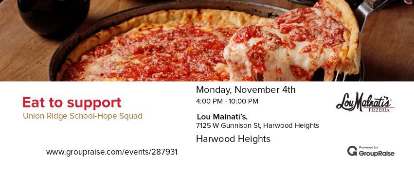 URS Hope Squad Lou Malnati's Fundraiser