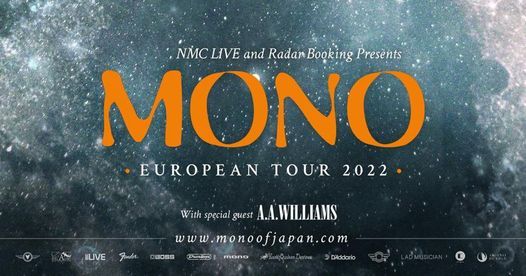 Mono European Tour - with special guest A.A. Williams 2022