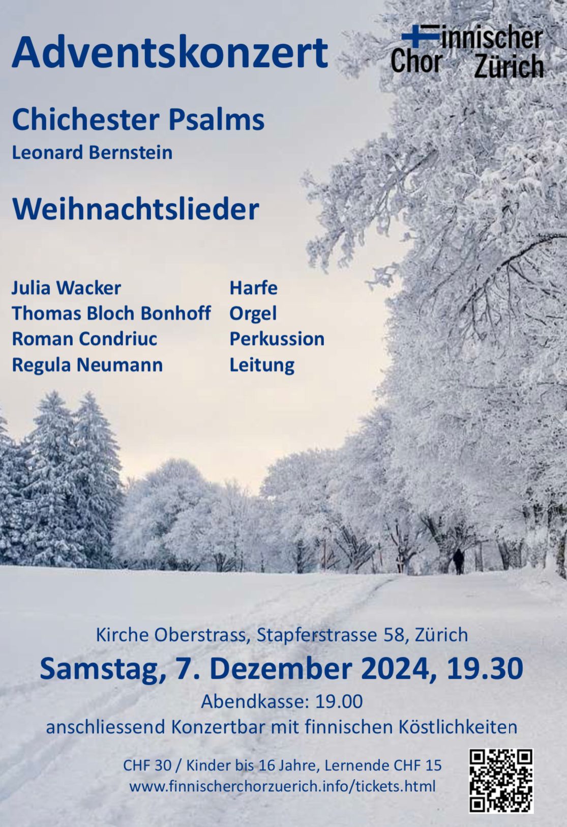 Adventskonzert - Chichester Psalms und Weihnachtslieder