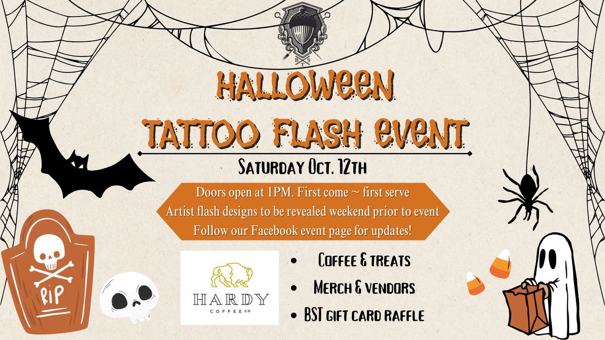 Black Squirrel Tattoo Annual Halloween Flash Event!