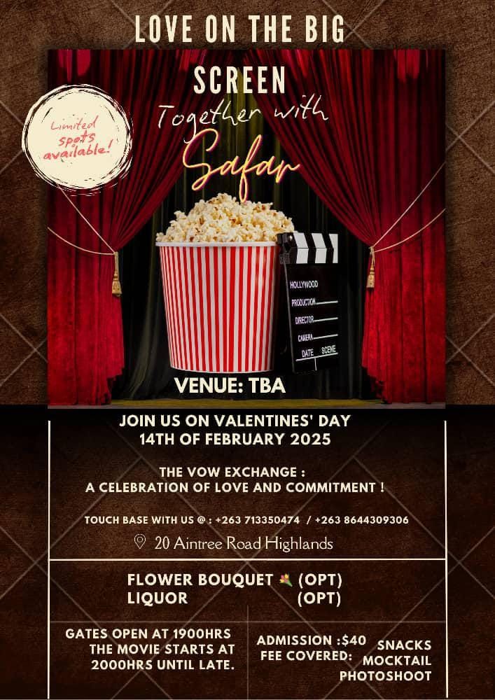 Valentine's Day Couple's out door movie