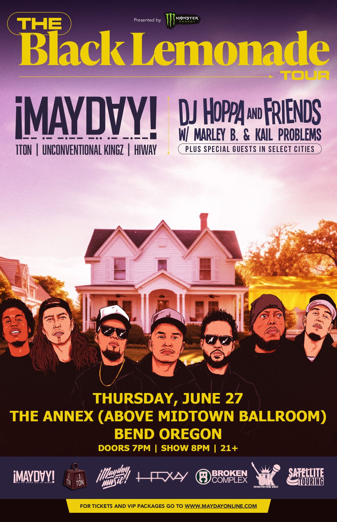 Mayday, 1Ton, Unconventional Kings, Hiway, DJ Hoppa at The Annex above Midtown Ballroom
