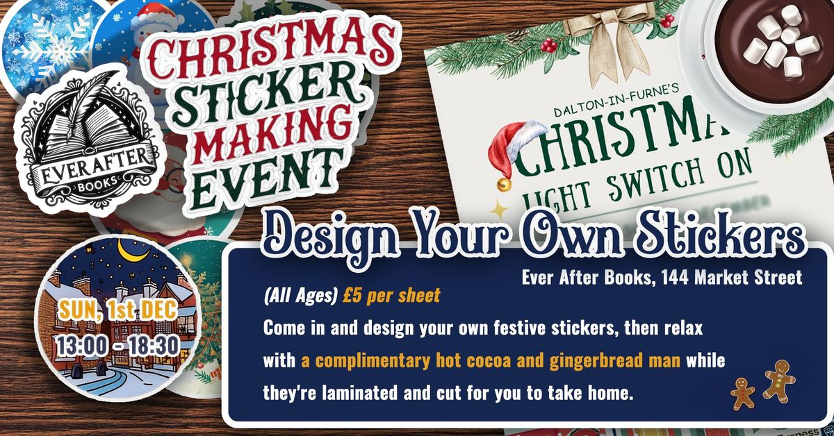 Design Your Own Christmas Stickers (All Ages) 