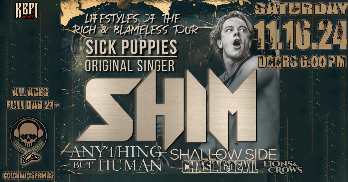 SHIM Sick Puppies Original Singer w\/Shallow Side,Anything but Human,Chasing the Devil, Lions & Crows