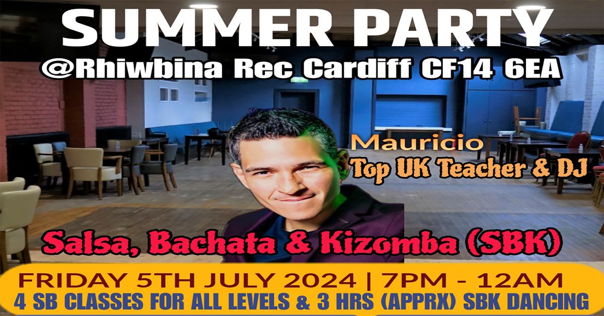Friday Salsa & Bachata Classes & SBK Latin Party Cardiff with TOP guest MAURICIO REYES!