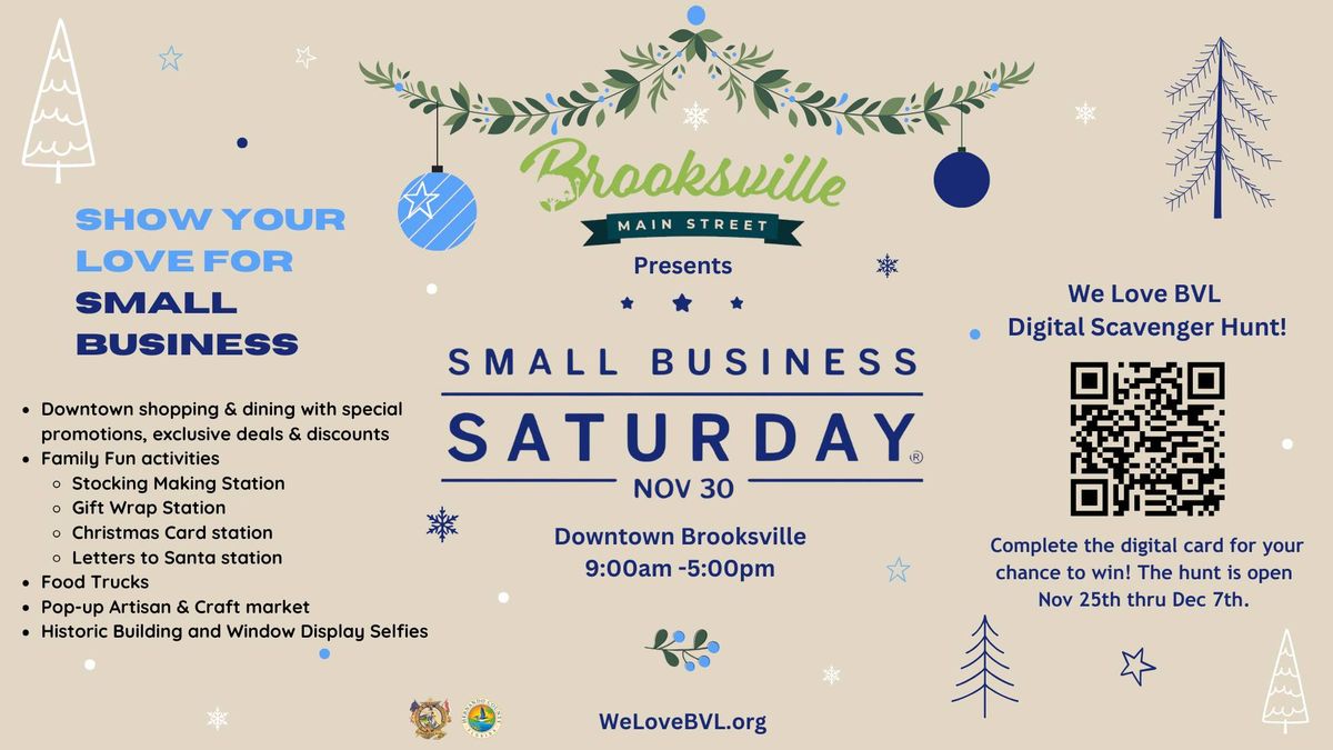 Small Business Saturday- SHOP SMALL