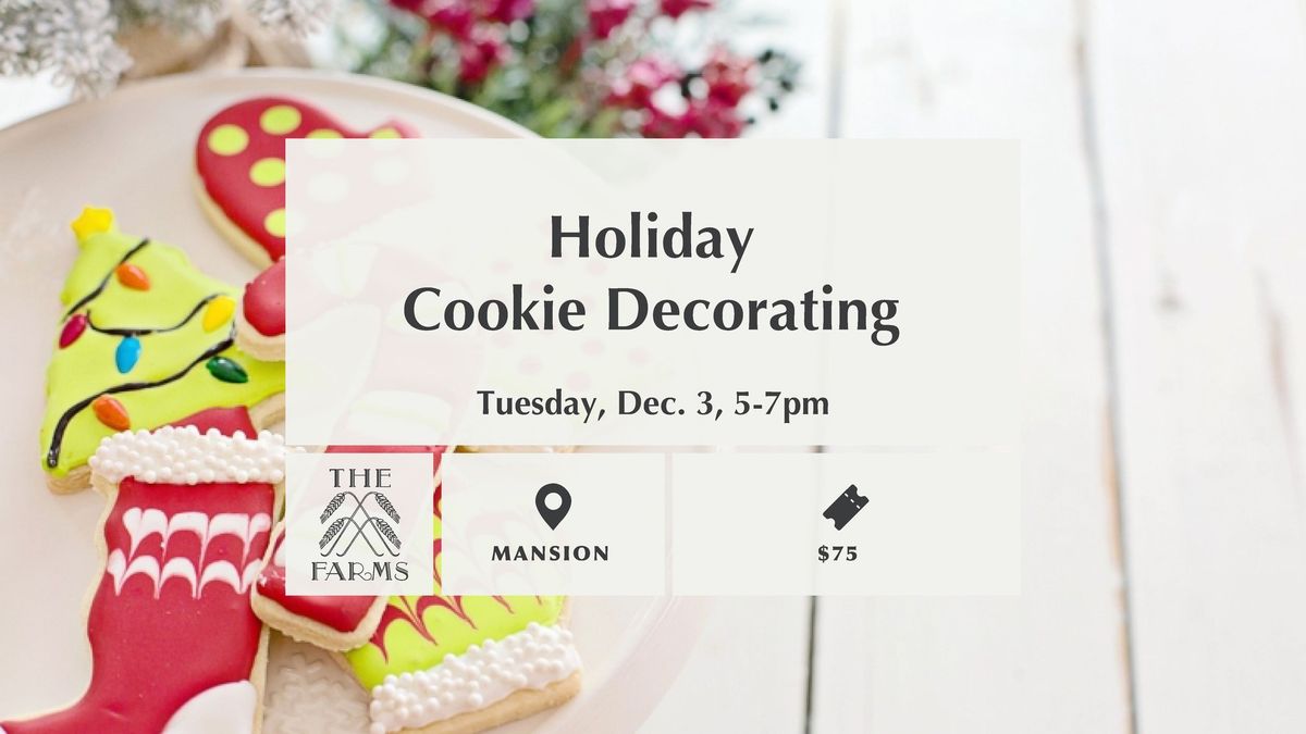 (SOLD OUT) Holiday Cookie Decorating