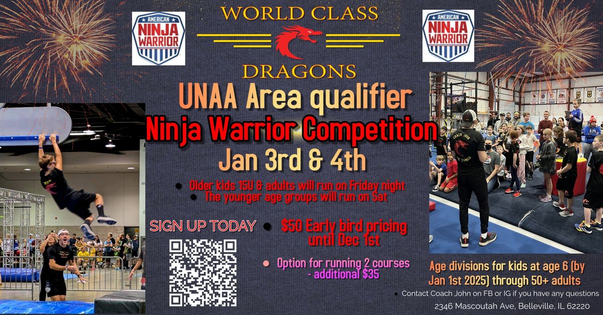 Dragons UNAA Area Ninja competition