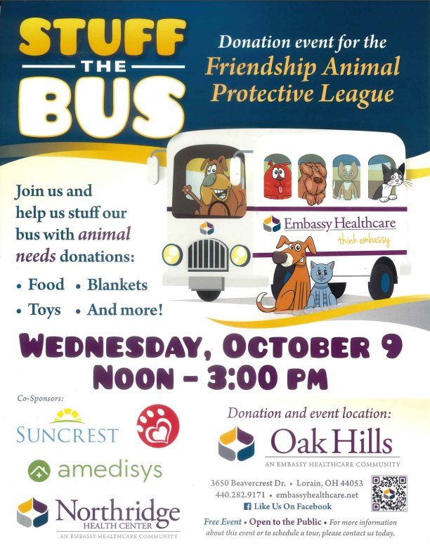 Stuff the Bus for  Friendship Animal Protective League