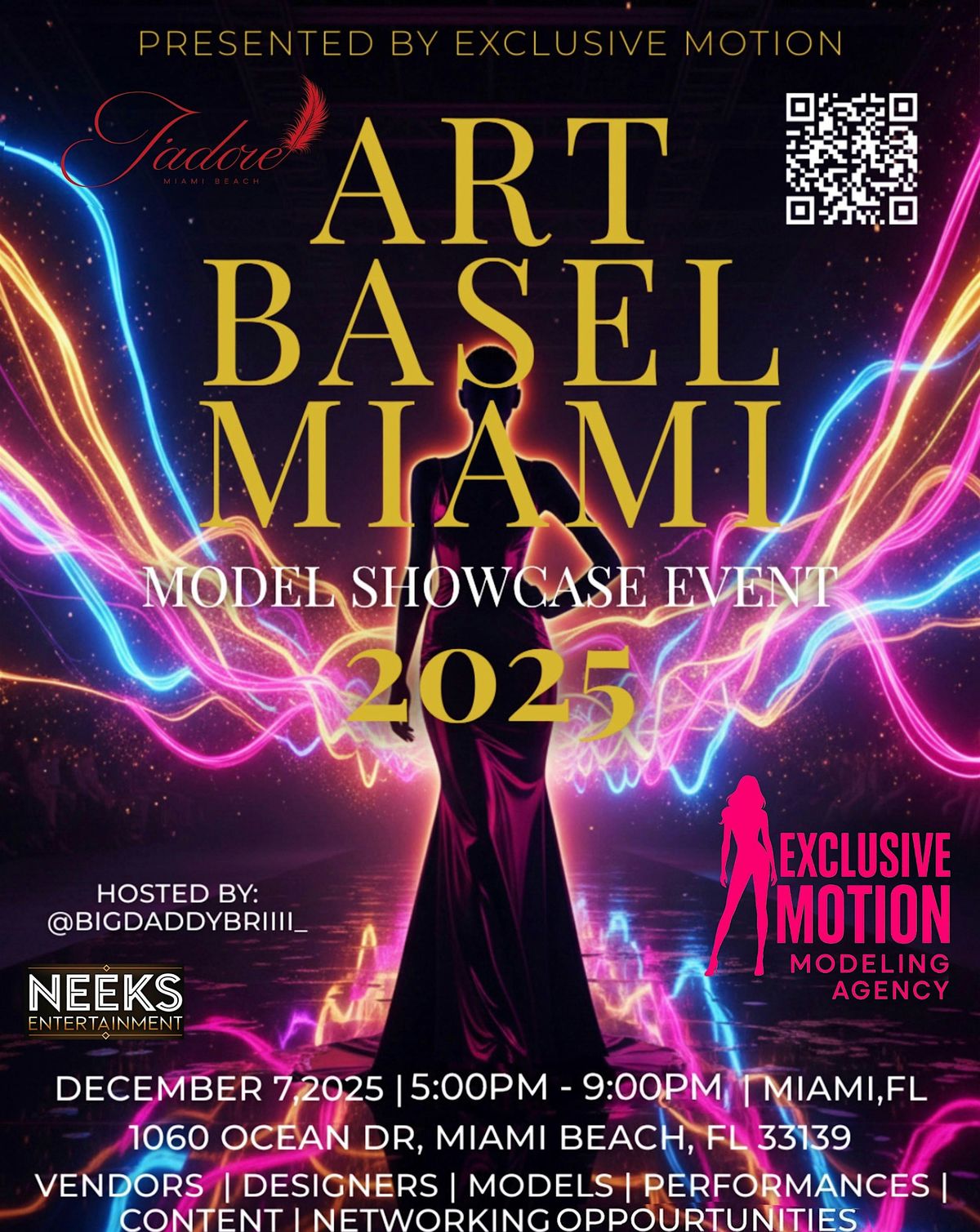 ART BASEL MIAMI FASHION SHOW, EXCLUSIVE MOTION EVENT