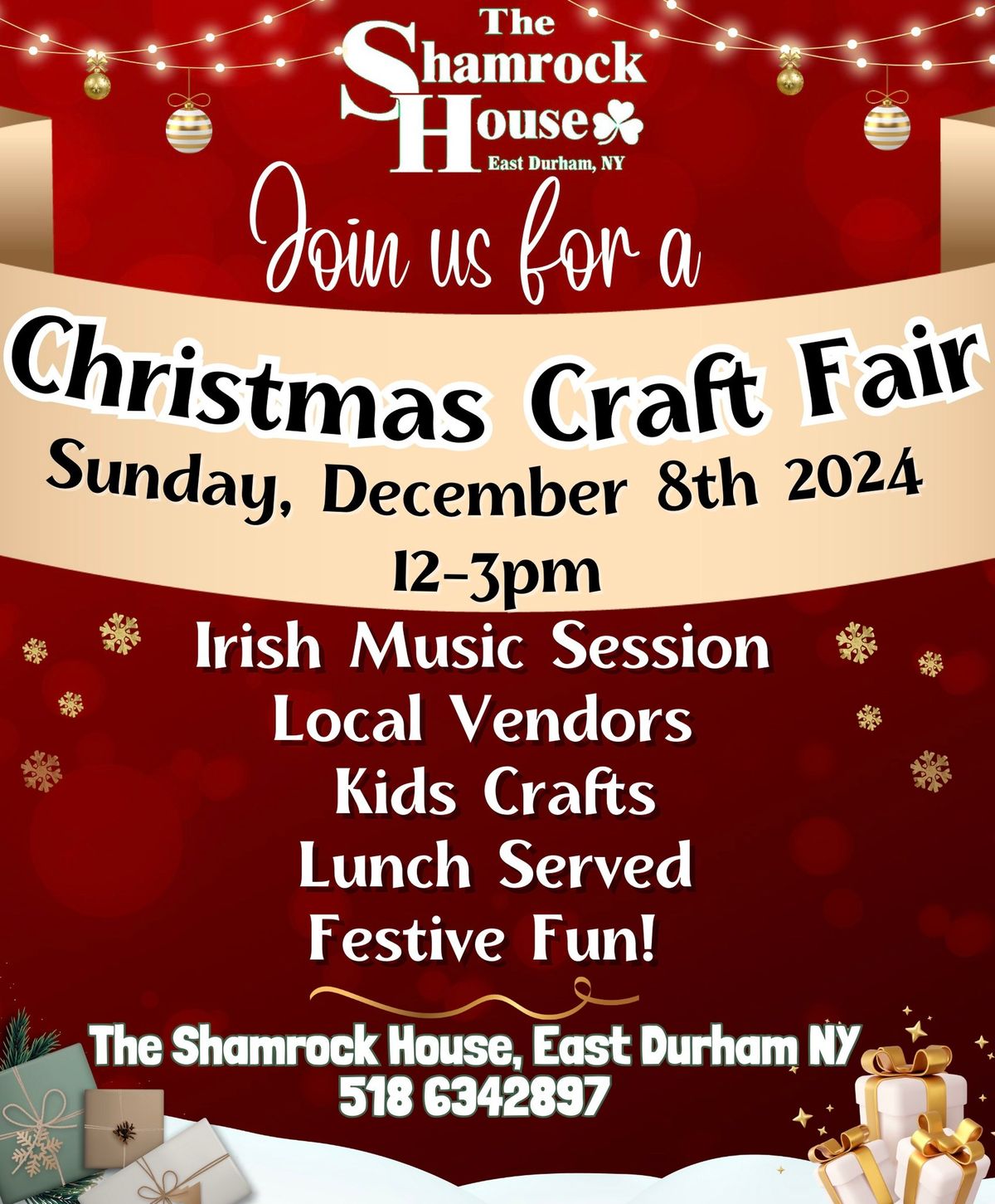 Christmas Craft Fair at The Shamrock House \ud83c\udf84 