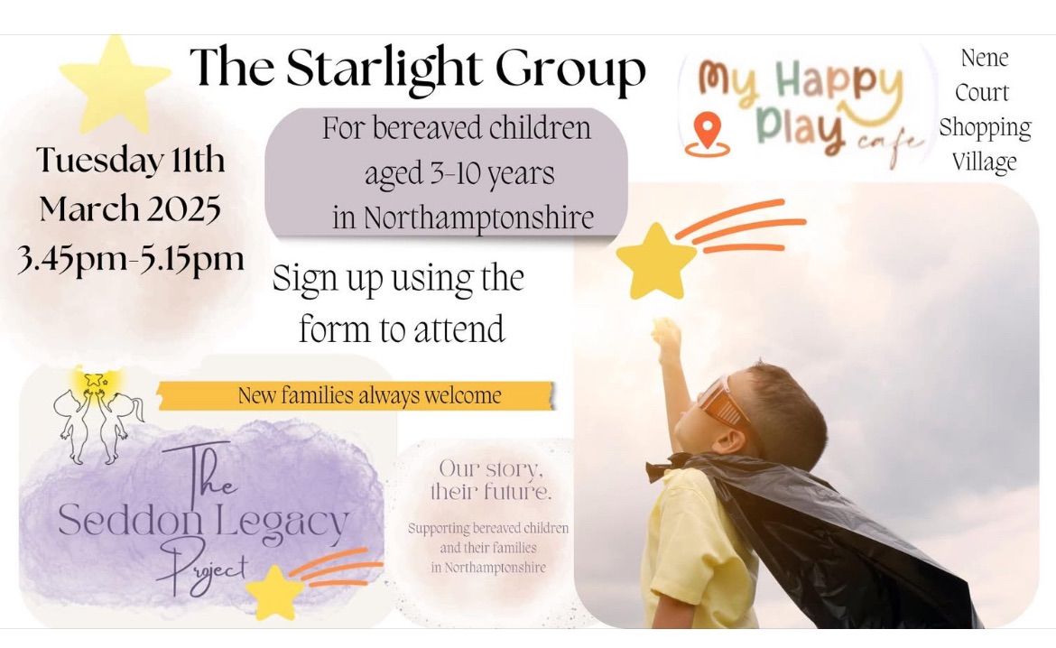 The Starlight Group (for bereaved children aged 3-10 years)