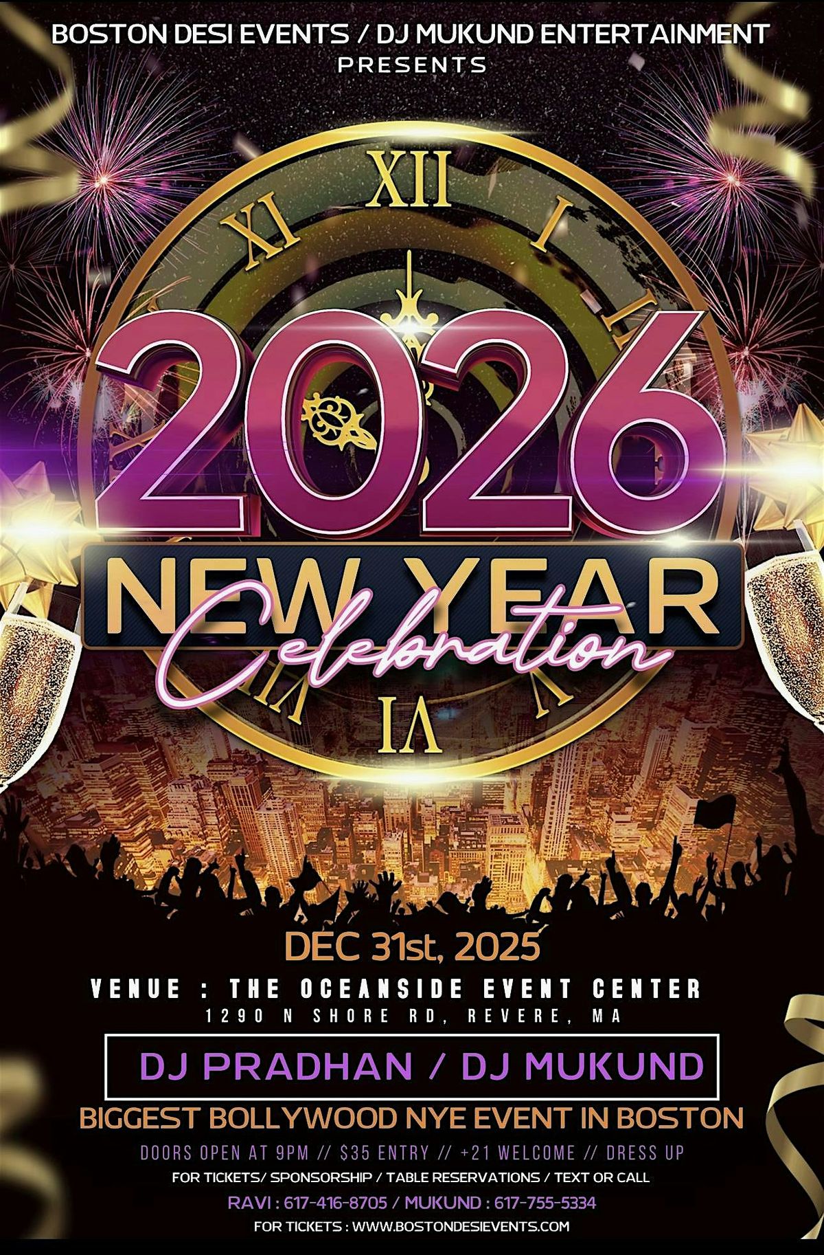 Bollywood Blast 6 - The Biggest Bollywood NYE Party @ OCEANSIDE Nightclub