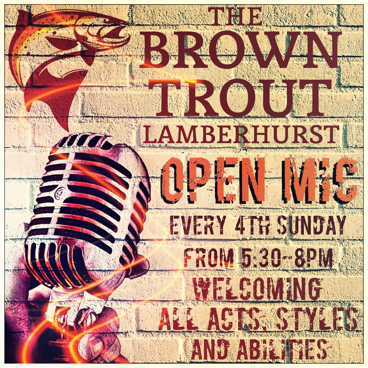 Open Mic at The Brown Trout, Lamberhurst 