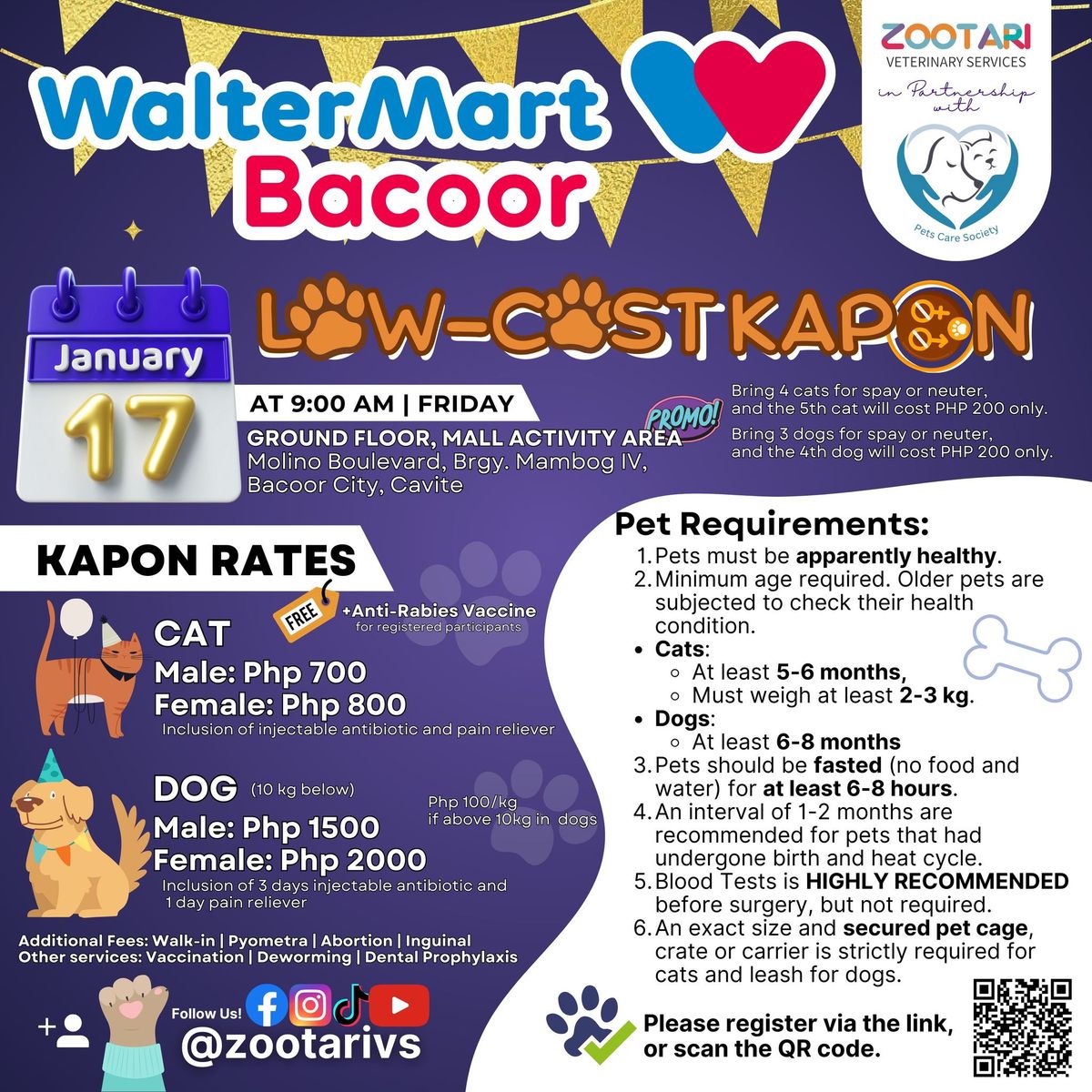 Low-Cost Kapon at Waltermart Bacoor, Cavite