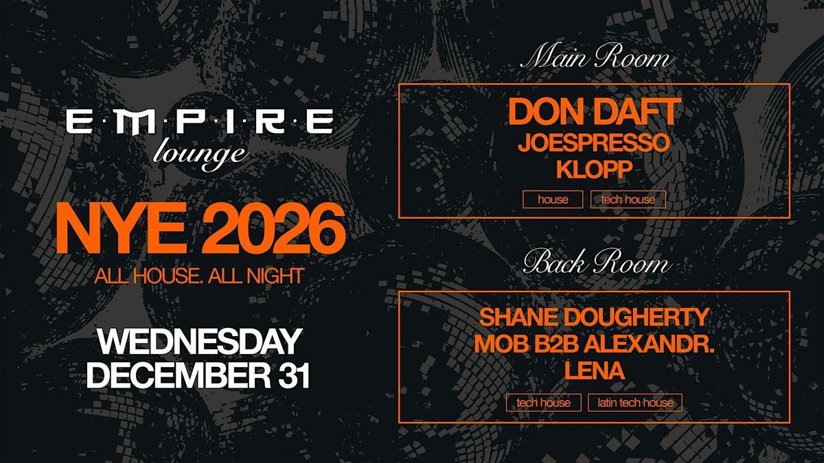 Boston New Year's Eve 2026 @ Empire