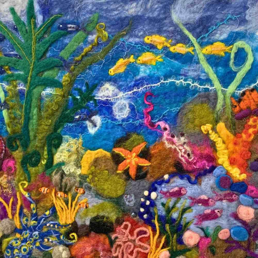 Felted Coral Reef Picture - Full Day Workshop with Eve Marshall 