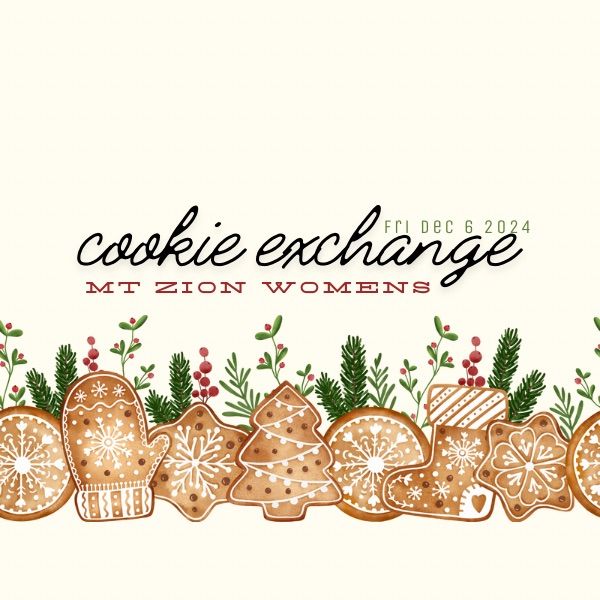 Mt Zion Women\u2019s Cookie Exchange 