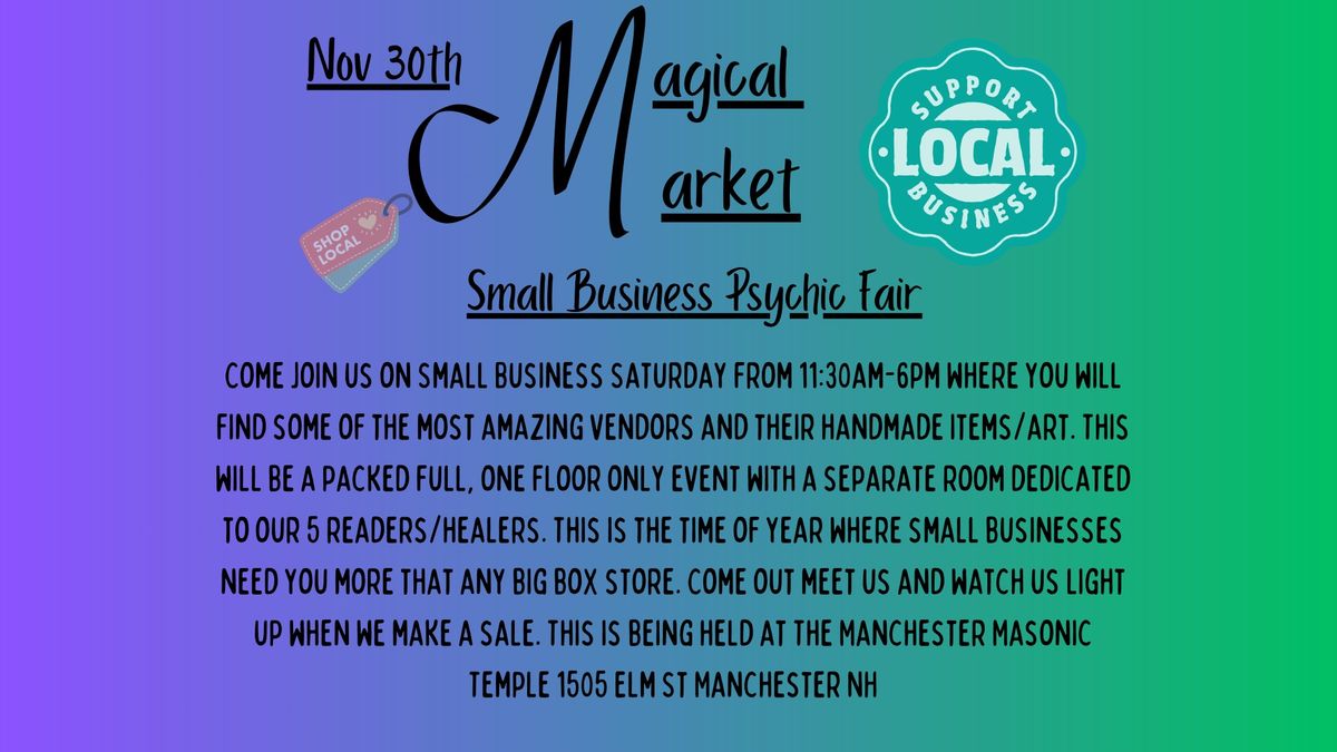 Magical Market Small Business Psychic Fair