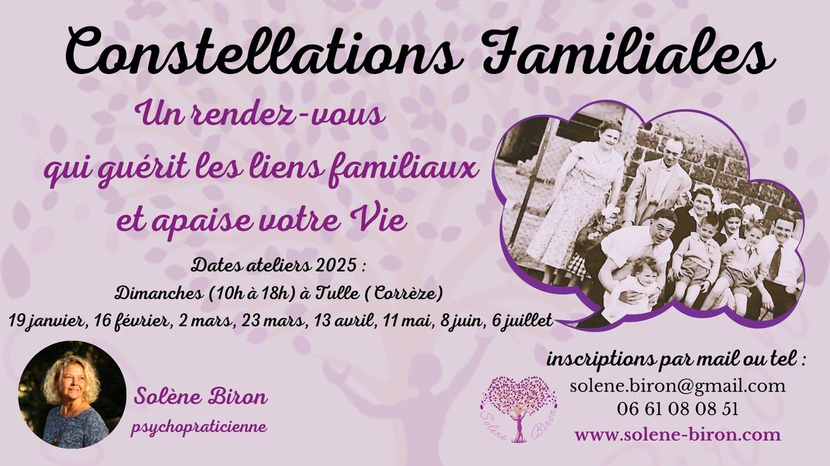 Constellations Familiales \u00e0 Tulle (Corr\u00e8ze, Limousin, proche Lot, Dordogne, Cantal, Haute-Vienne)