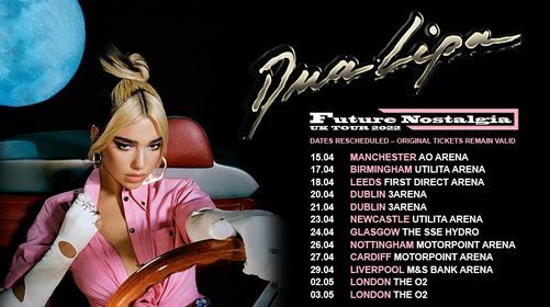 Dua Lipa Utilita Arena Newcastle Newcastle Upon Tyne 23 April 2022 Metro Arena Events 2022
