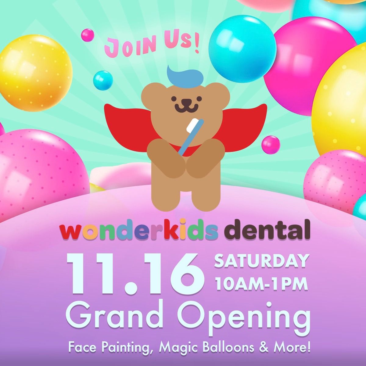 Join the Fun at Wonderkids Dental Grand Opening!