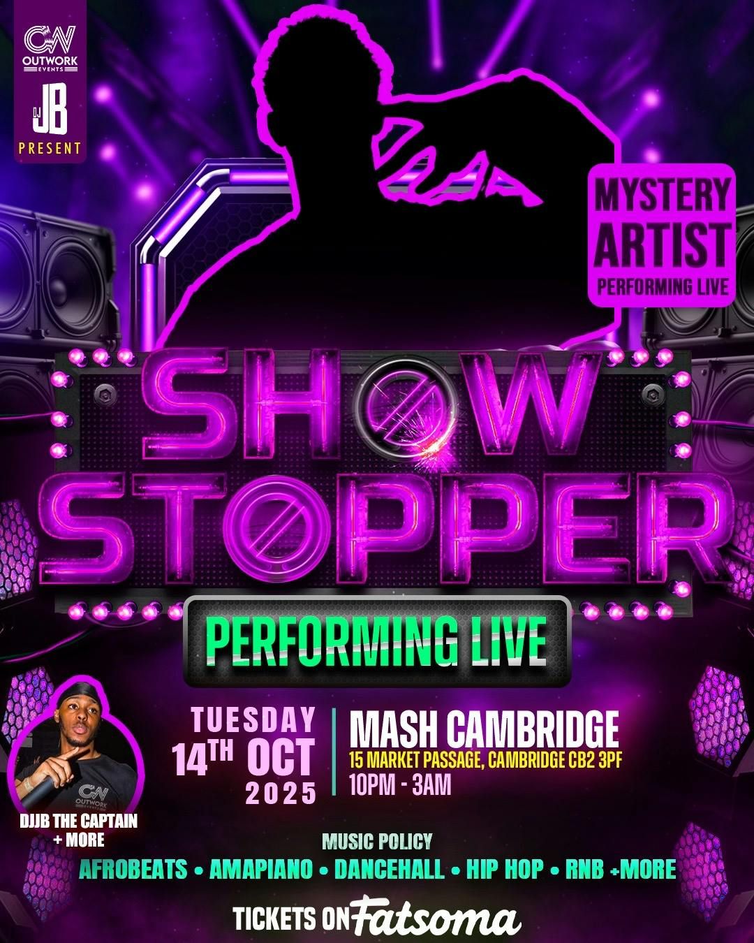 SHOWSTOPPER | CAMBRIDGE | THE BIGGEST URBAN EVENT | MYSTERY GUEST ARTIST