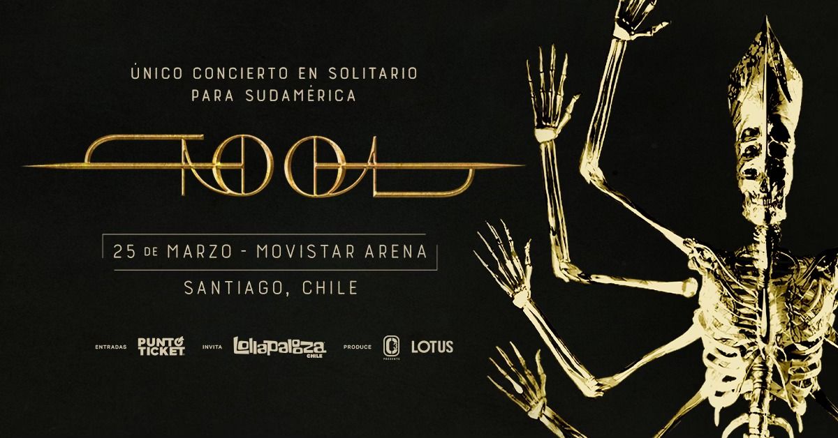 \u00a1TOOL en solitario en Chile! Show \u00fanico en Sudam\u00e9rica 