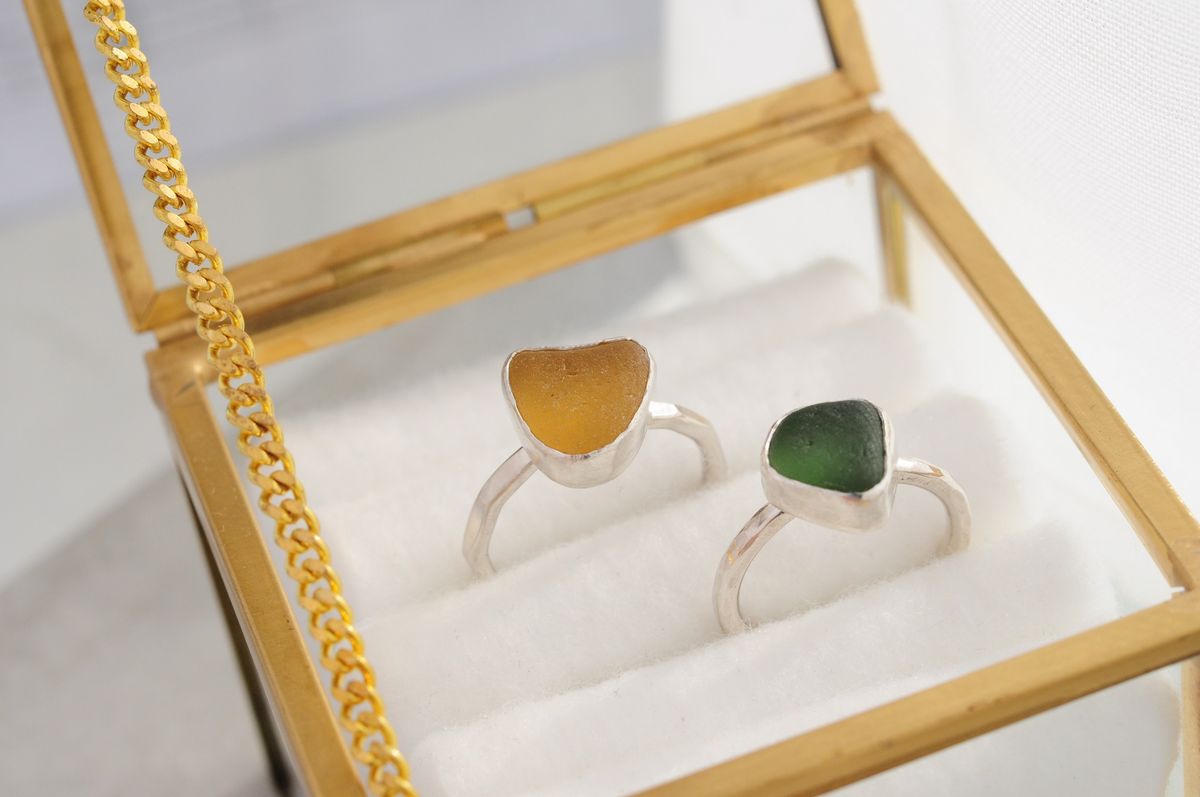 Make your own Silver Seaglass Ring workshop - \u00a372