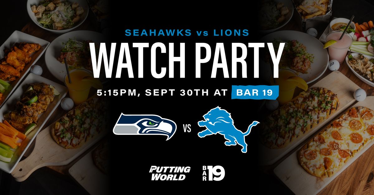 \ud83c\udfc8 Lions vs. Seahawks Watch Party \u2013 Monday Night Football \ud83c\udfc8