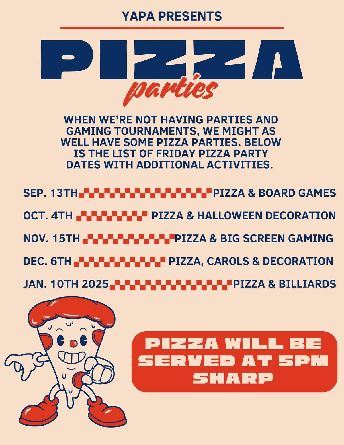 Pizza Party & Big Screen Gaming