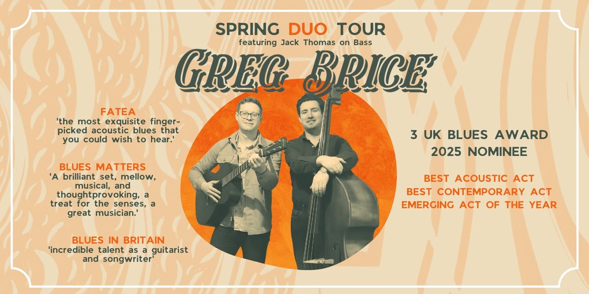 All Stretton Village Hall - SPRING DUO TOUR